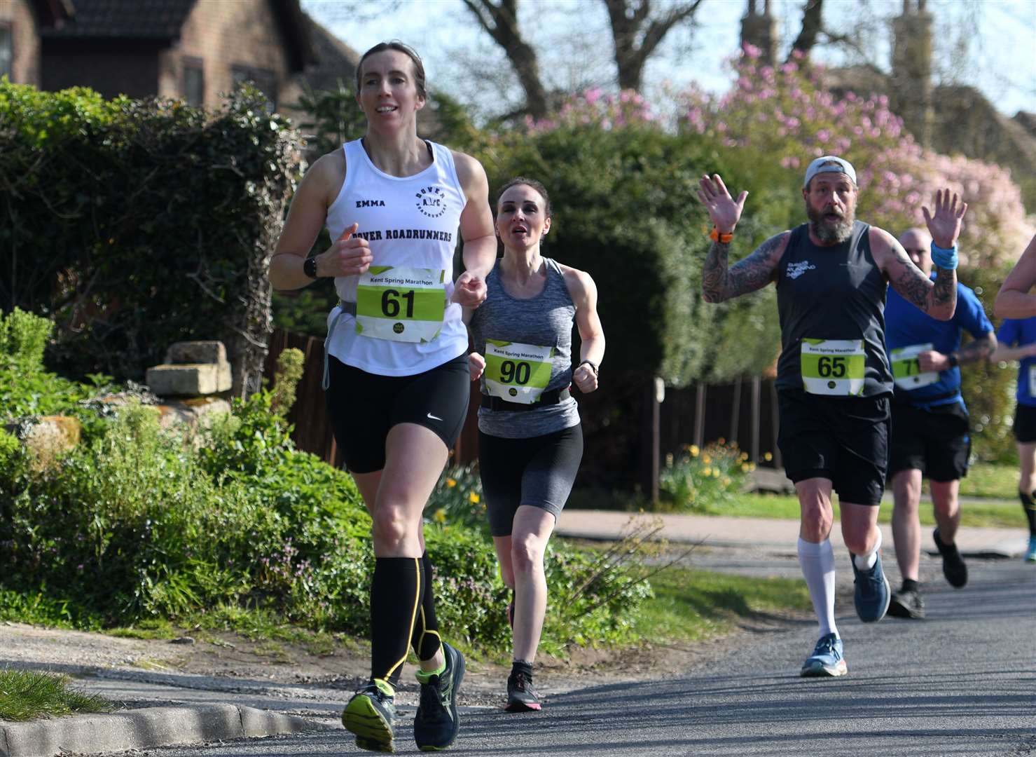 Emma Stockley (61) of Dover Road Runners was second female back. Picture: Barry Goodwin