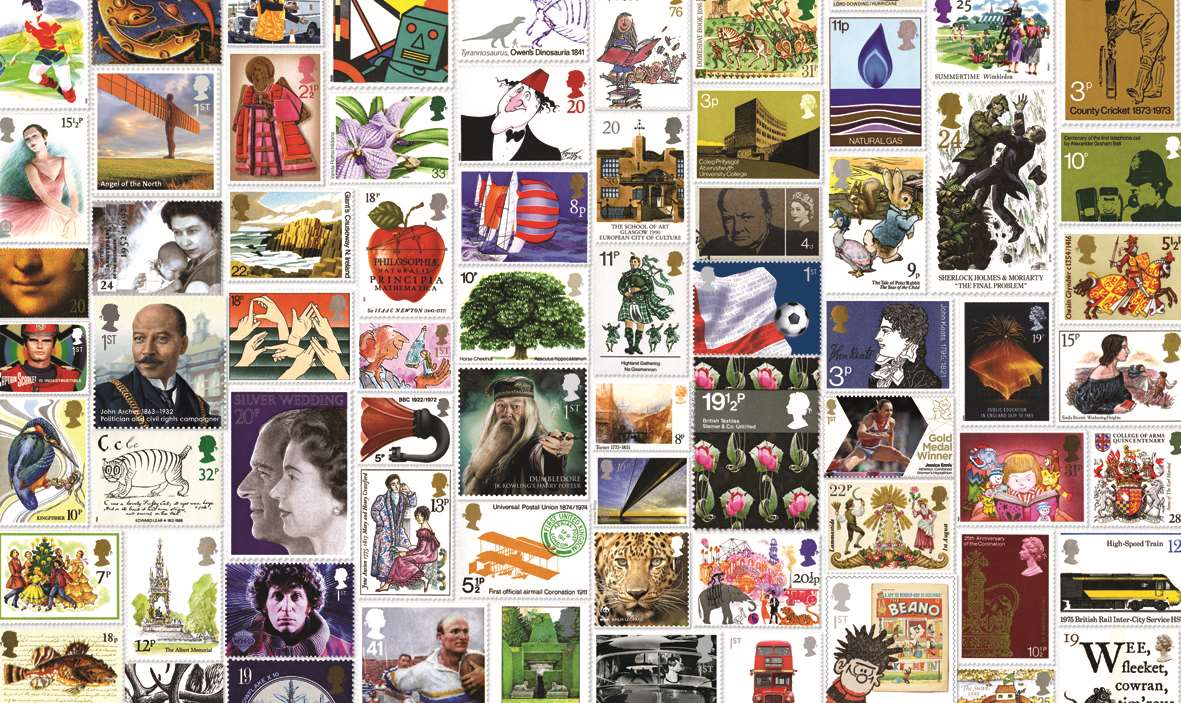 The 50 years mosaic of special stamps
