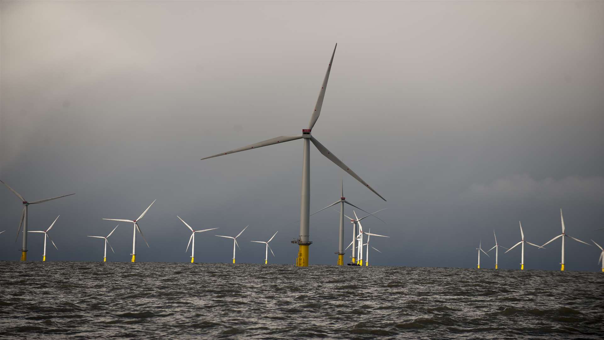 London Array wind farm in the Thames Estuary