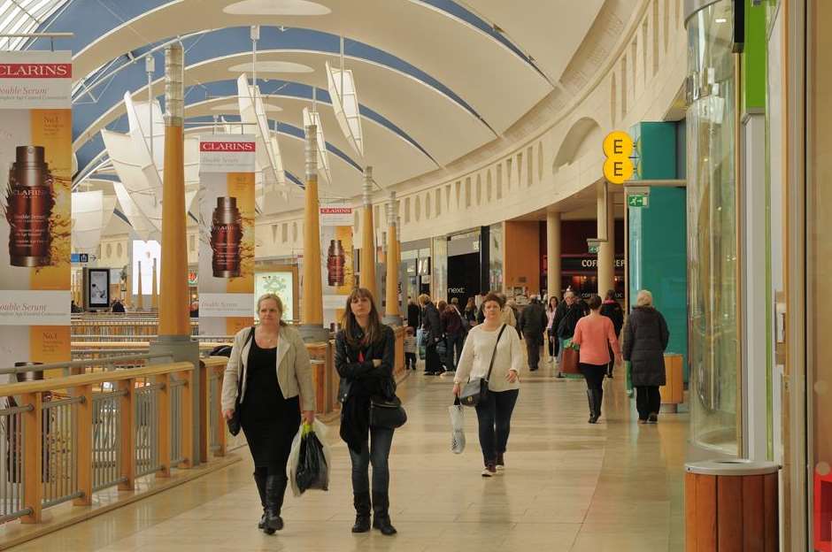 Around 2.8m shoppers visit Bluewater each year