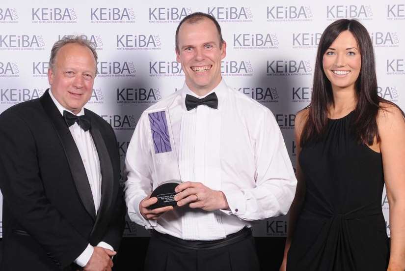 Customer Service and Commitment: Jason Crow, centre, from Better Body Shop with Roger Pitt and Julia Inshaw