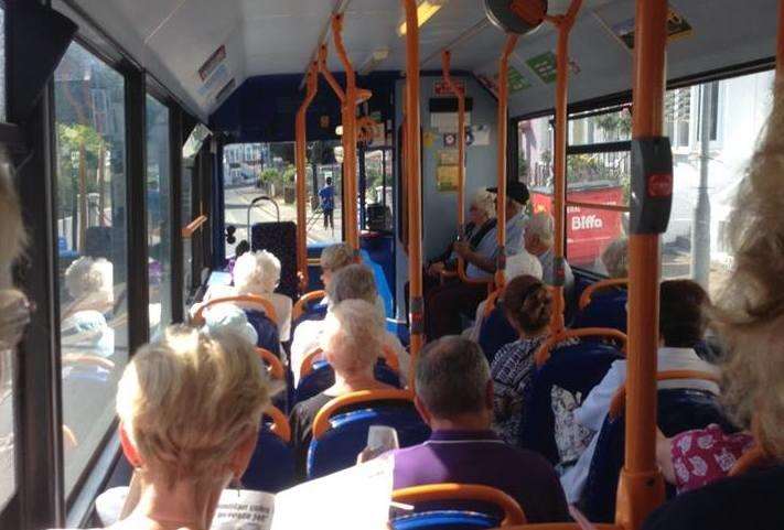 The 56 bus is often packed (3537450)