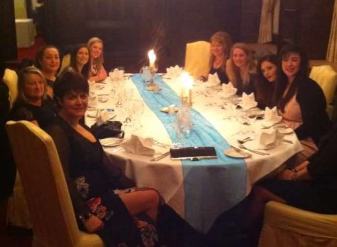 The hens at their meal at Eastwell Manor