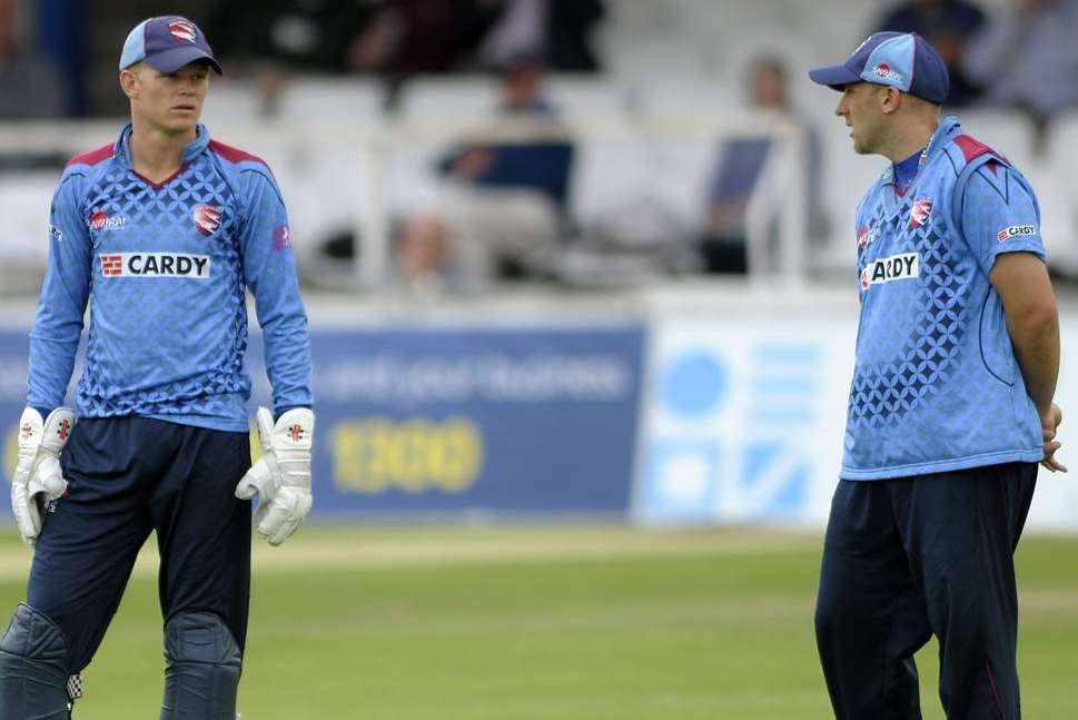 Sam Billings and James Tredwell. Picture: Barry Goodwin