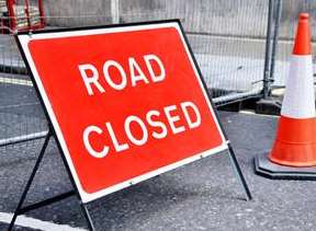The road is closed because of a gas leak.