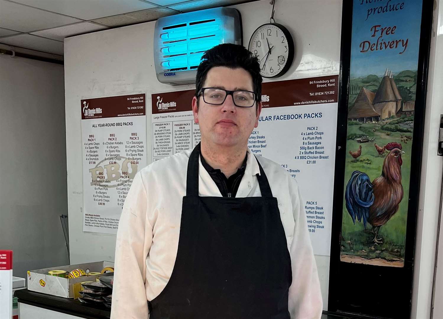 Adam Stone is the manager at Denis Hills Quality Butchers on Frindsbury Hill