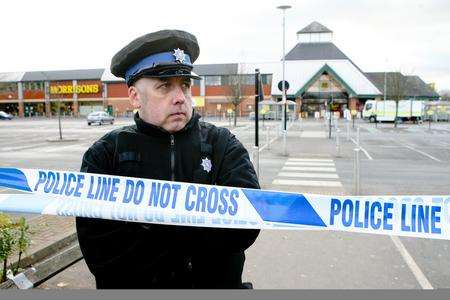 Bomb hoax at Morrisons in Maidstone.