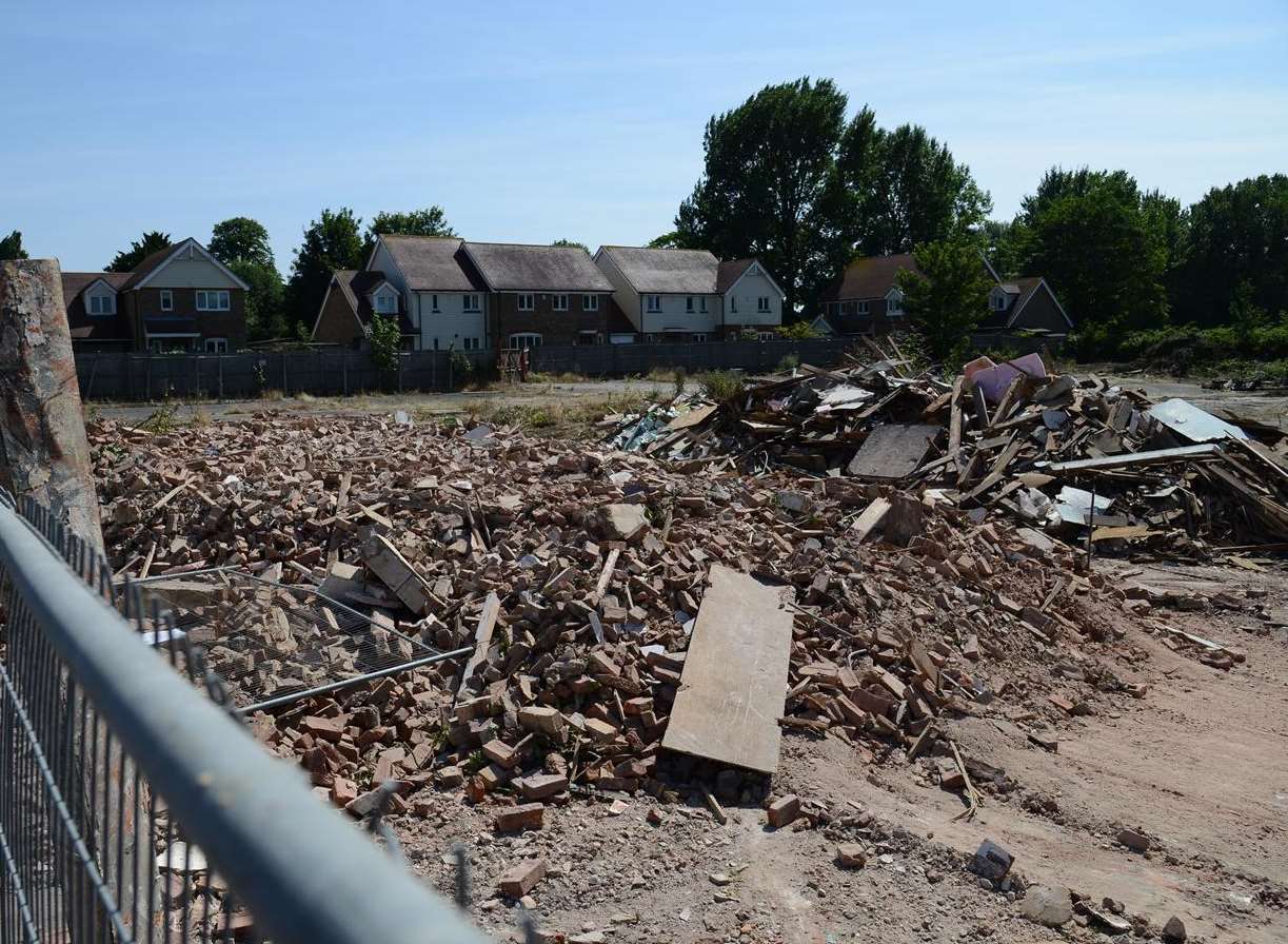 Site of the demolished old dairy in Halfway Road, Halfway