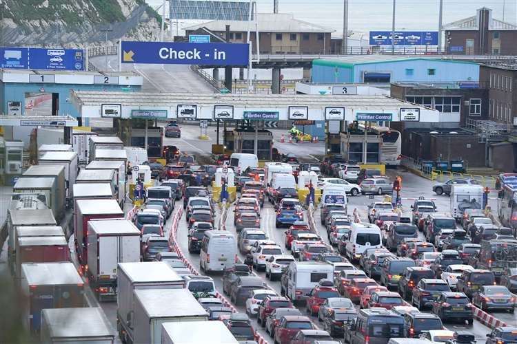 Traffic chaos has ensued at the Port of Dover for the last three days. Picture: Gareth Fuller/PA