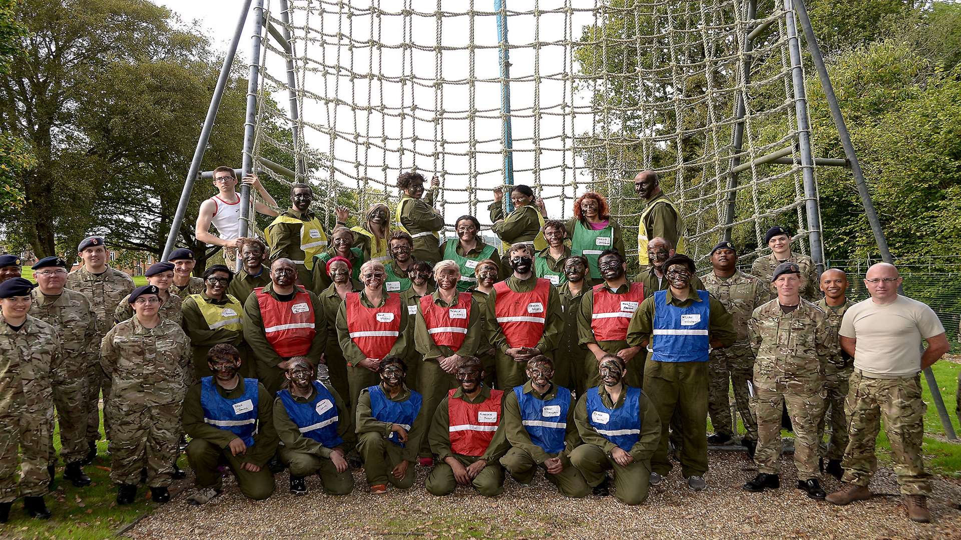 Staff at the training day