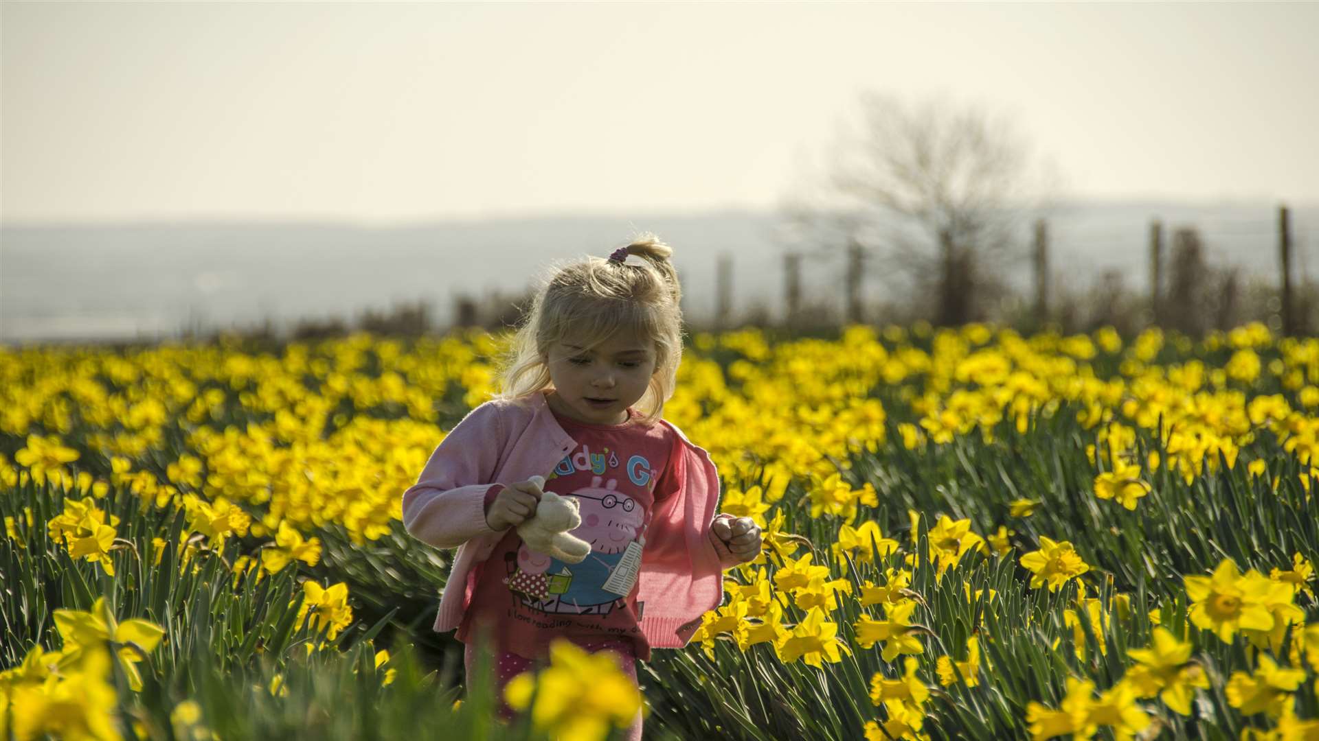 File pic. Mark Batcheldor captures his daughter enjoying the Spring sunshine.