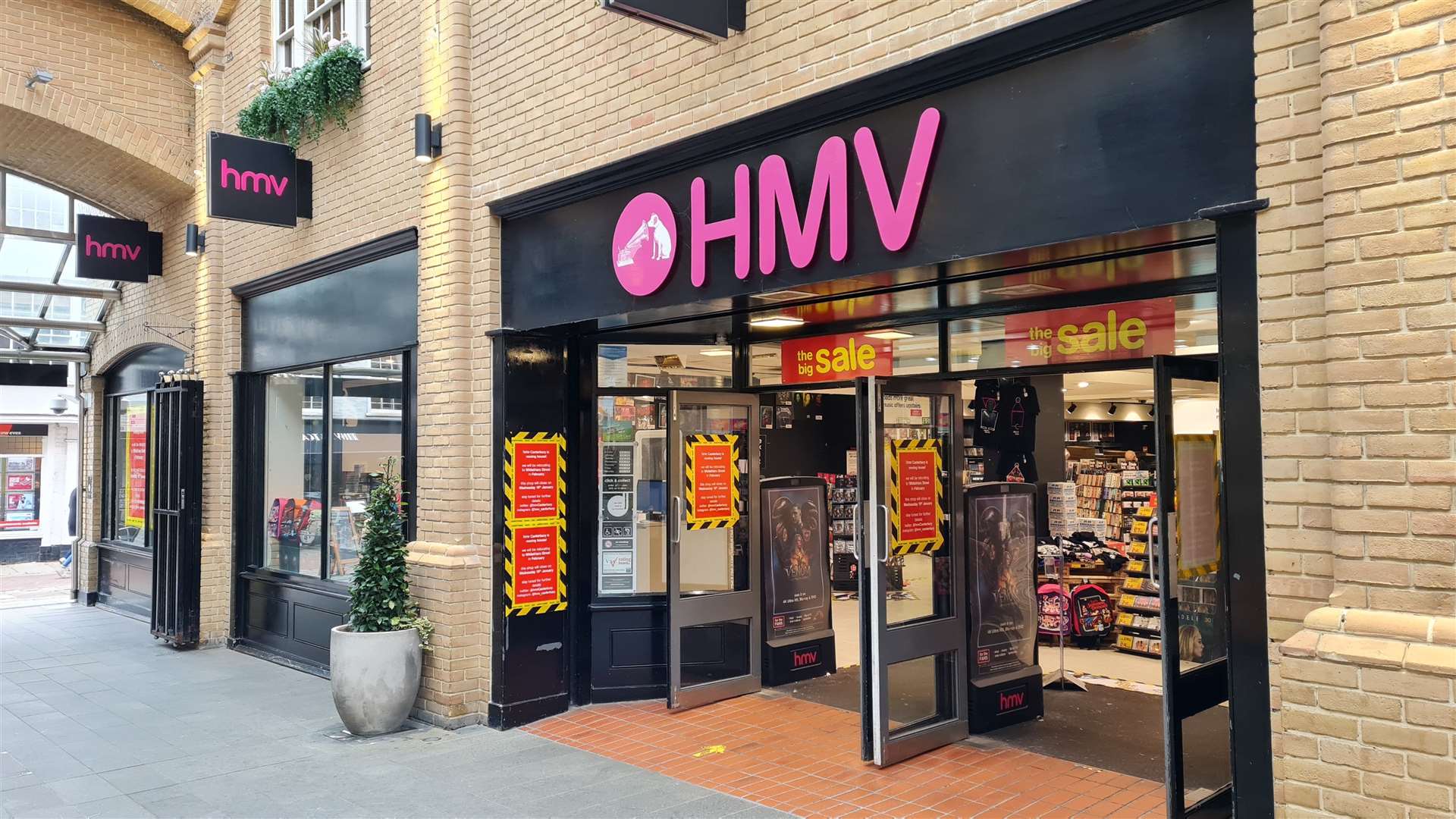 HMV will be relocating from its existing store in Canterbury