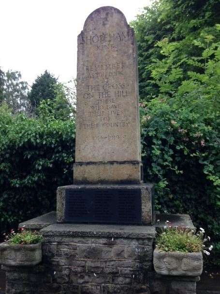 The construction of the village's cross and this riverside memorial was completed in September 1921
