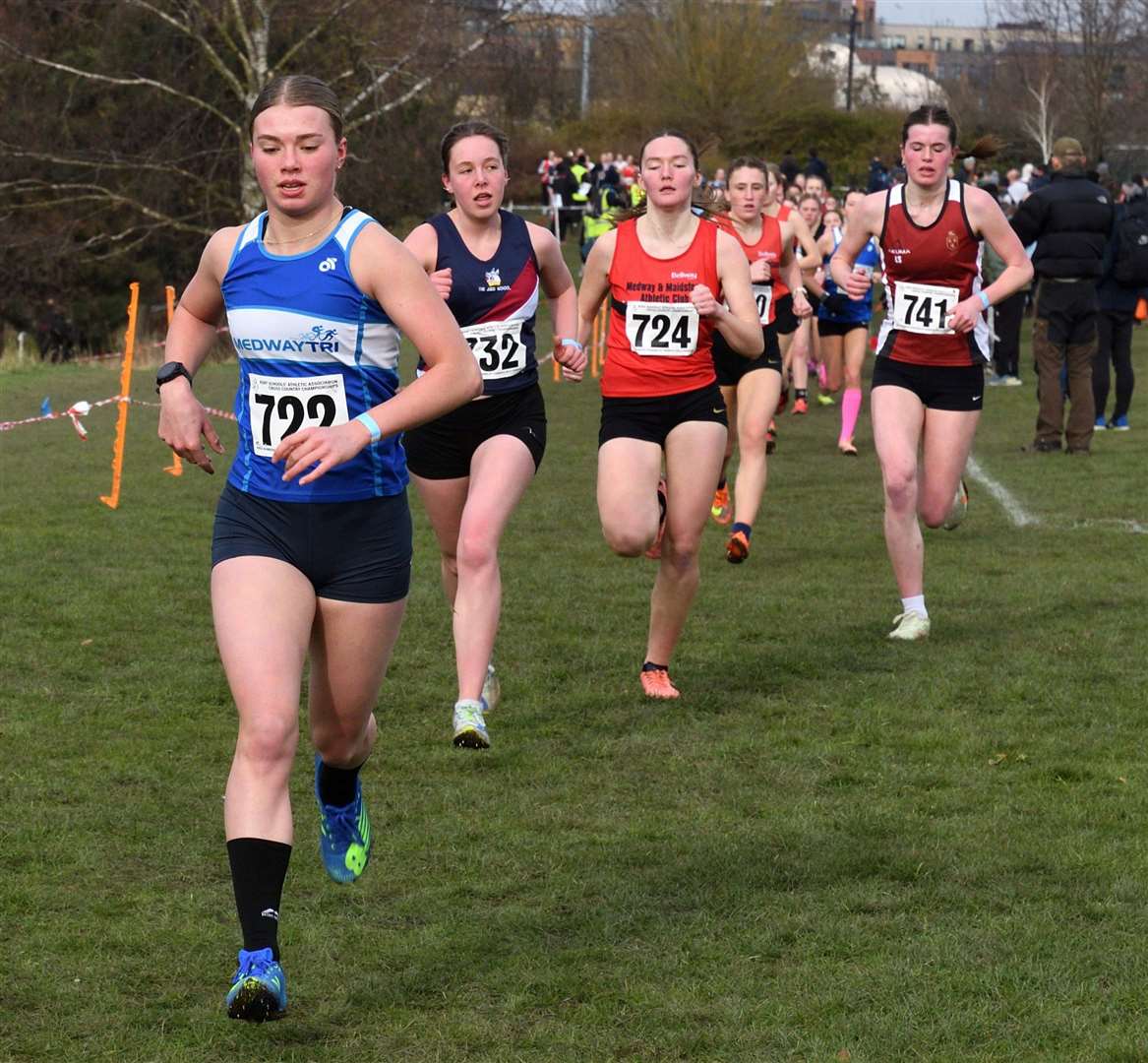 Medway’s Lauren Mitchell was among this year’s winners, taking first place in the senior girls’ class. Picture: Simon Hildrew