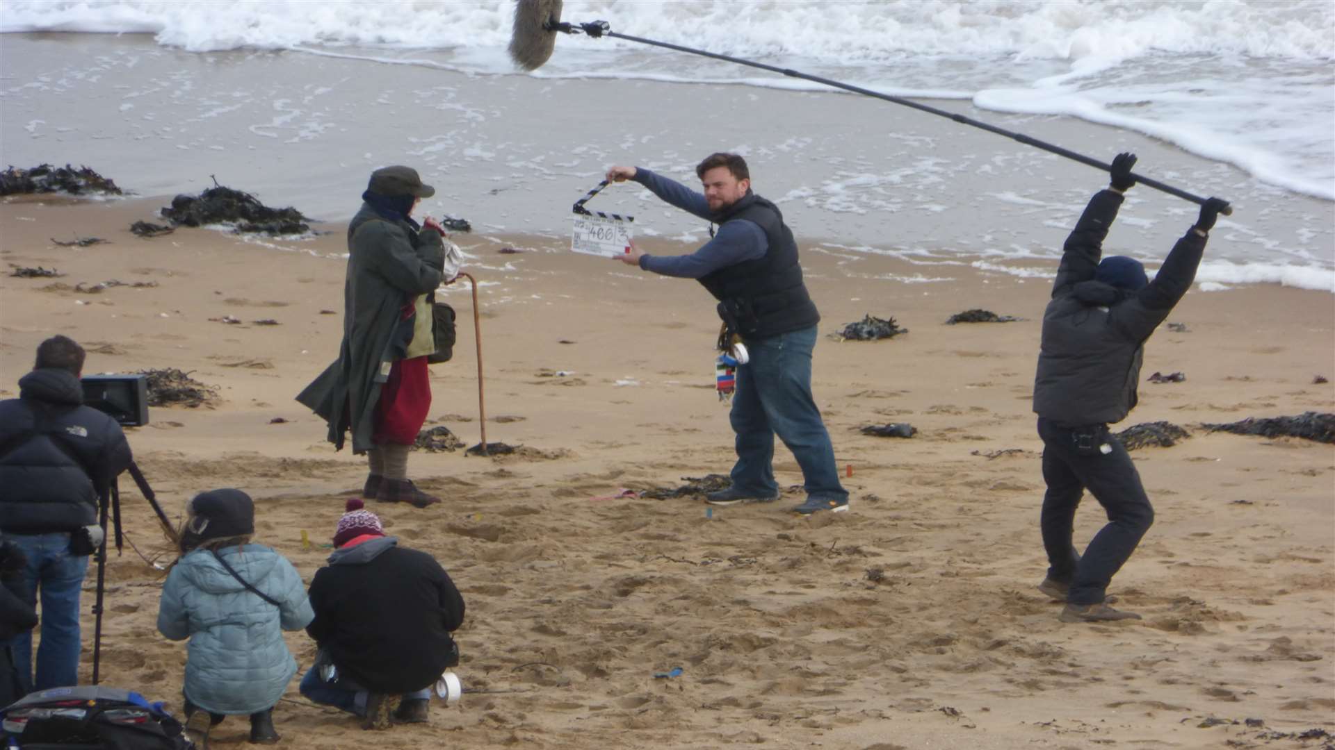 Filming takes place on the set of The Lady in the Van. Credit: Thanet District Council