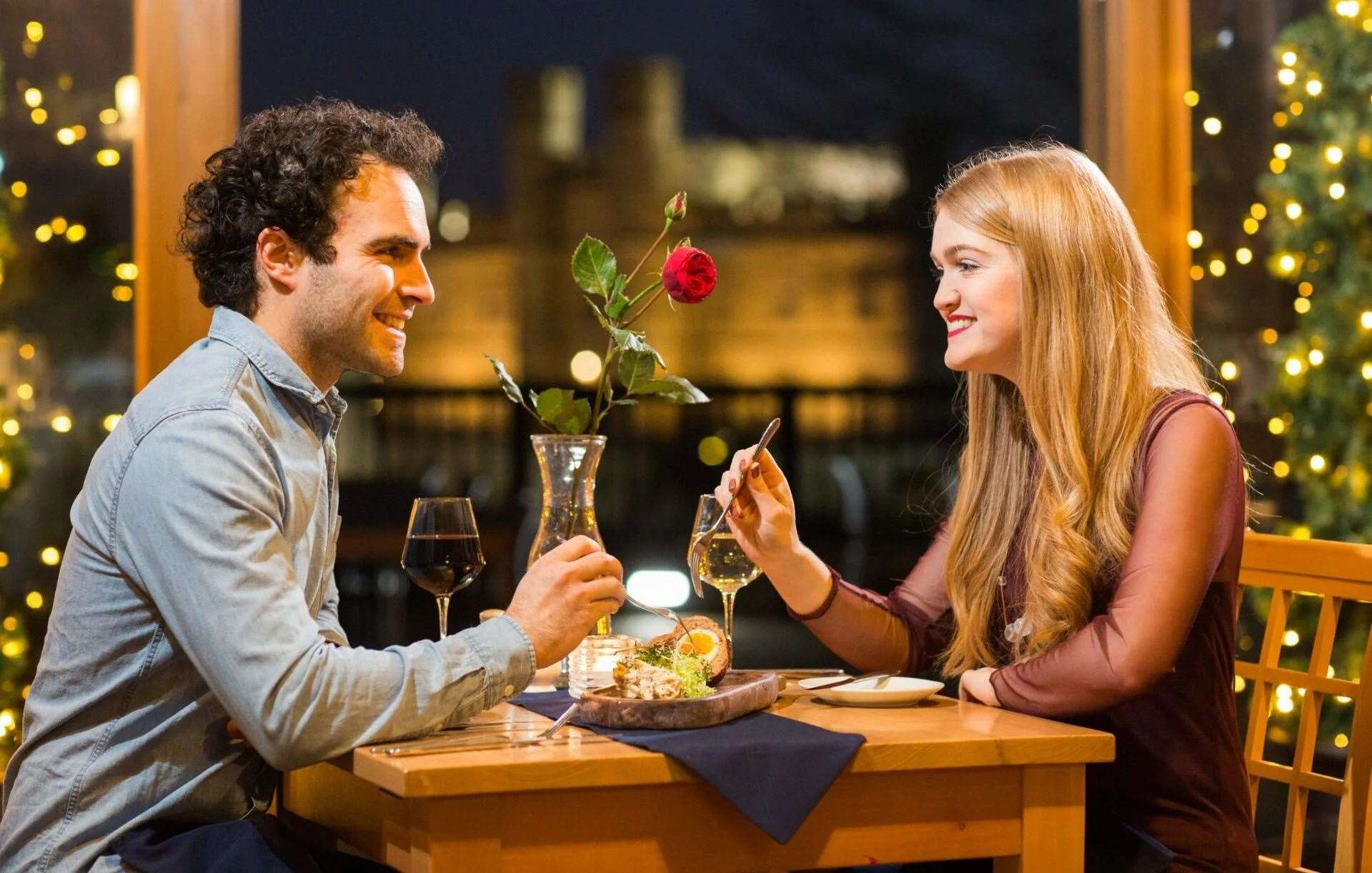 Enjoy a romantic getaway with a tasting menu and wines at the historic Leeds Castle this Valentine’s Day. Picture: Leeds Castle