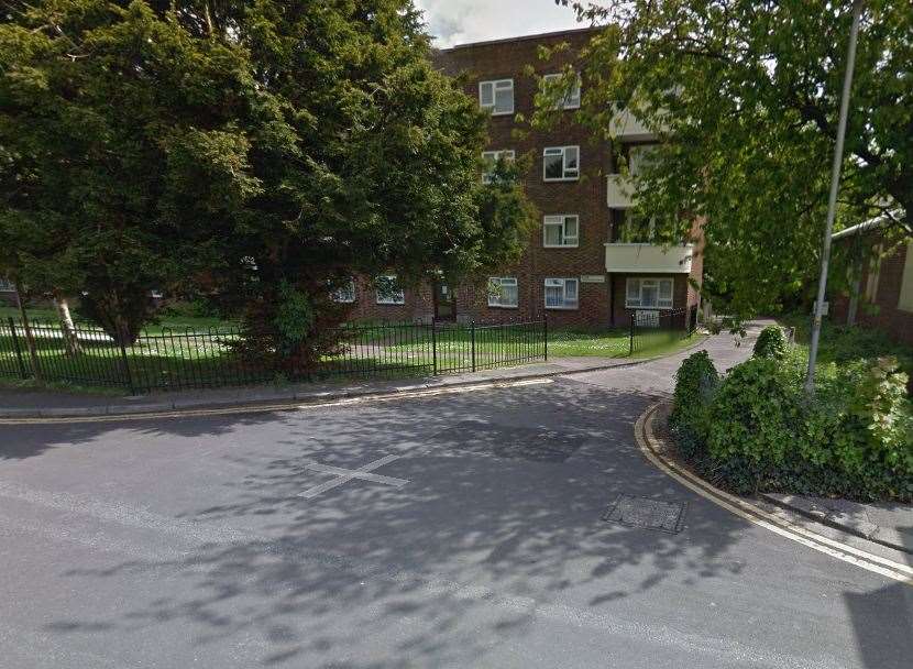 The alleged rape happened in Pencester Court, Dover. Picture: Google.