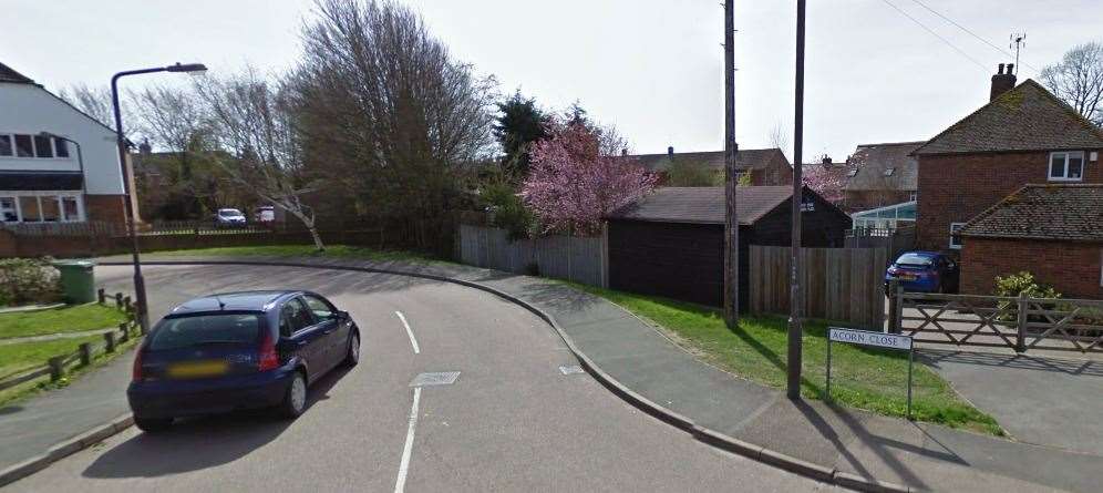 The fire broke out a property in Acorn Close, Tonbridge Picture: Google