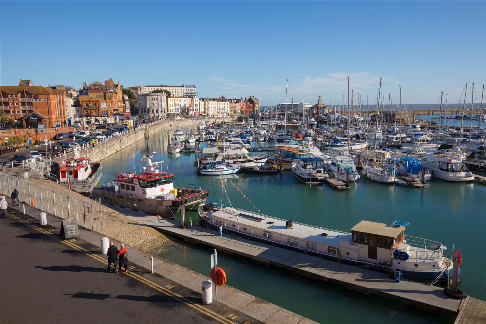 Police were called to Ramsgate harbour