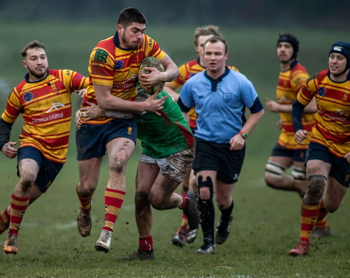 Max Bullock scored two tries against Battersea Ironsides. Picture: Jake Miles Sports Photography