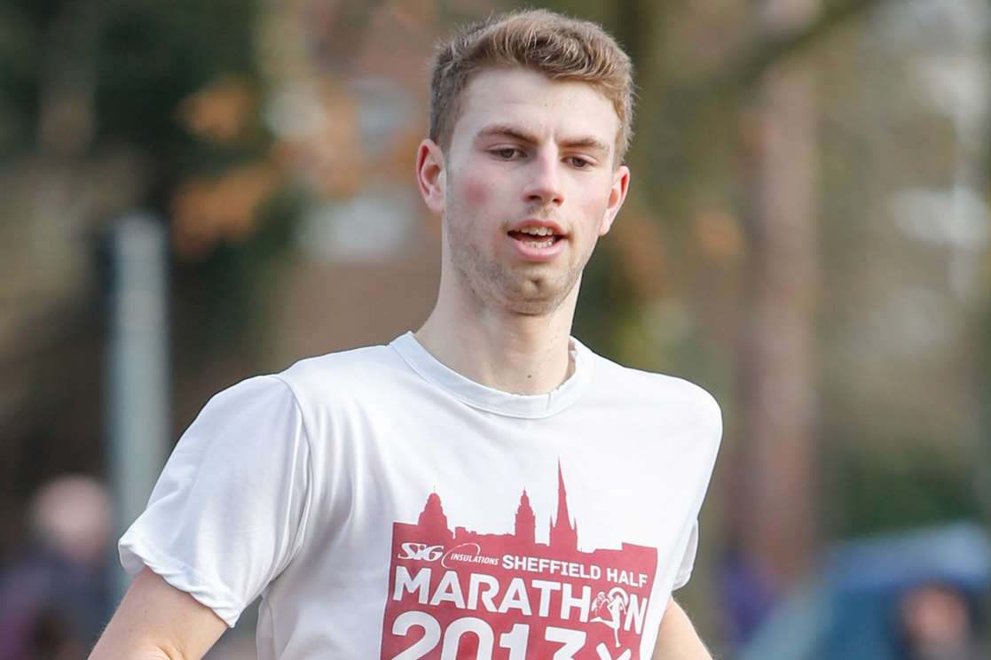 Niall Stewart of Maidstone on his way to victory at the Headcorn Half-Marathon Picture: Matthew Walker