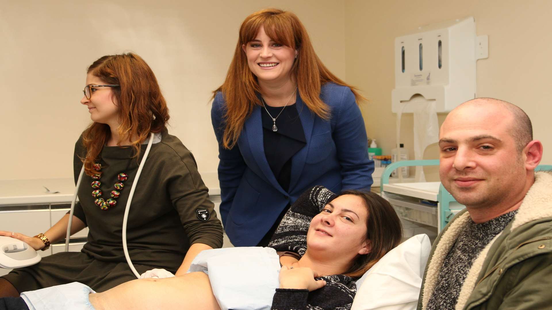 MP for Rochester and Strood, Kelly Tolhurst (centre) with Magdalena Fiolna and patient, Jayne Browning. Picture: Medway Maritime Hospital.