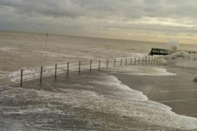 High tide at Broadstairs this afternoon. Picture: Levicks Accountants