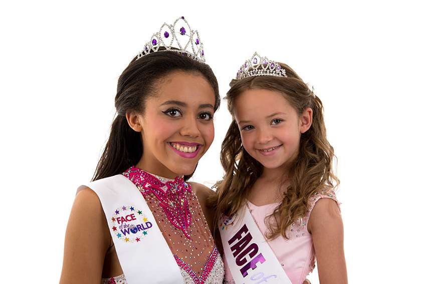 Sisters Mylie and Sofia both competed in the beauty pageant
