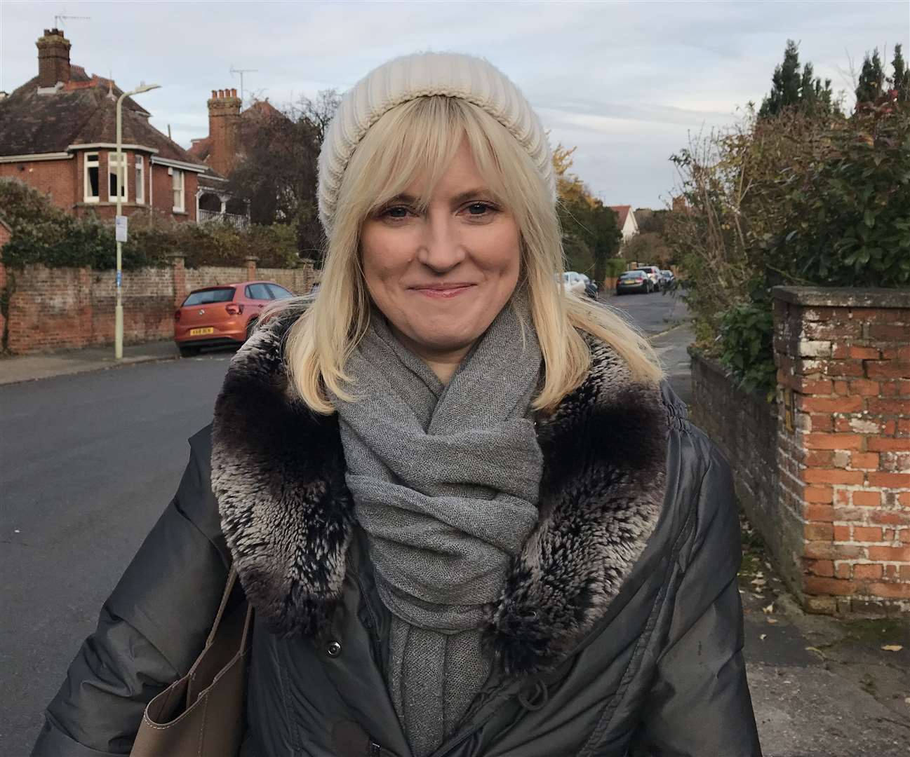 Rosie Duffield on the election campaign trail in 2019