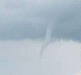 Tracey Armstrong took this photo of a funnel cloud over Rainham. Picture: Tracey Armstrong