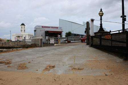 Margate Harbour Arm where a new flood defence construction project is about to start