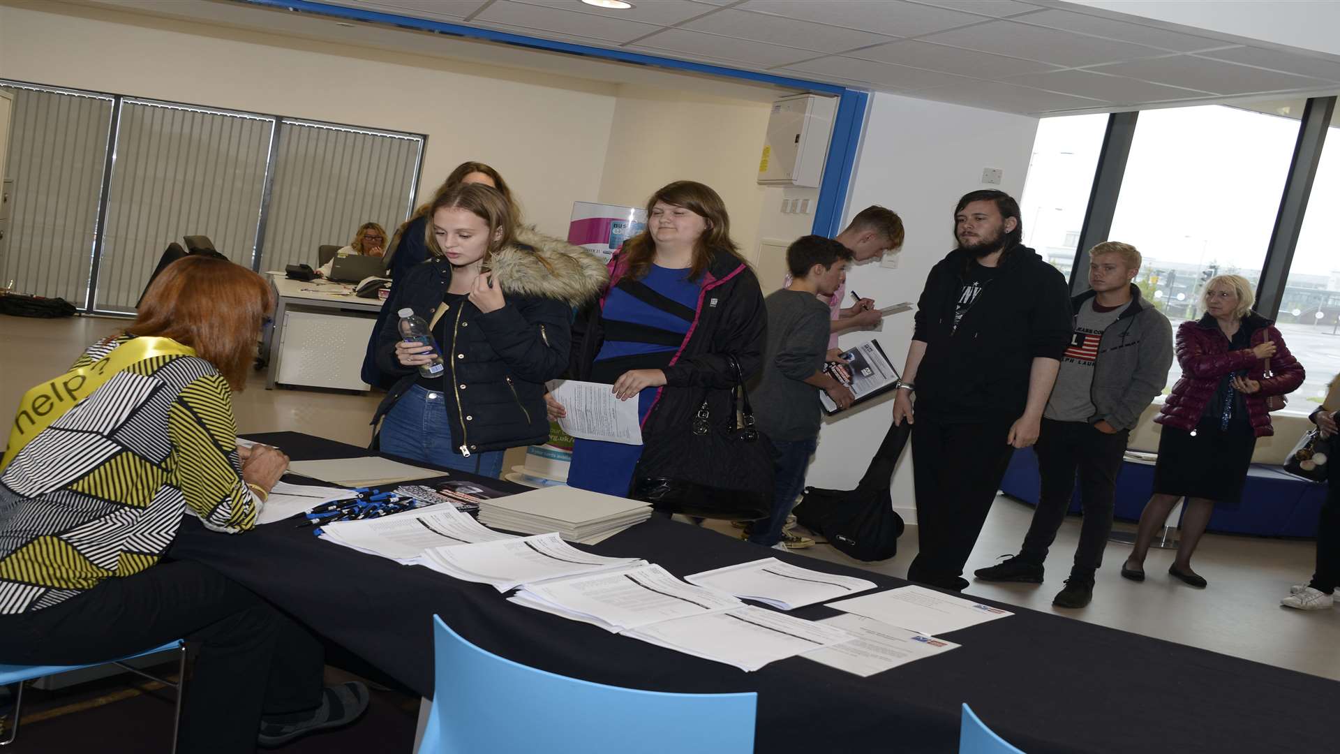 Students enrolling at the new Ashford College