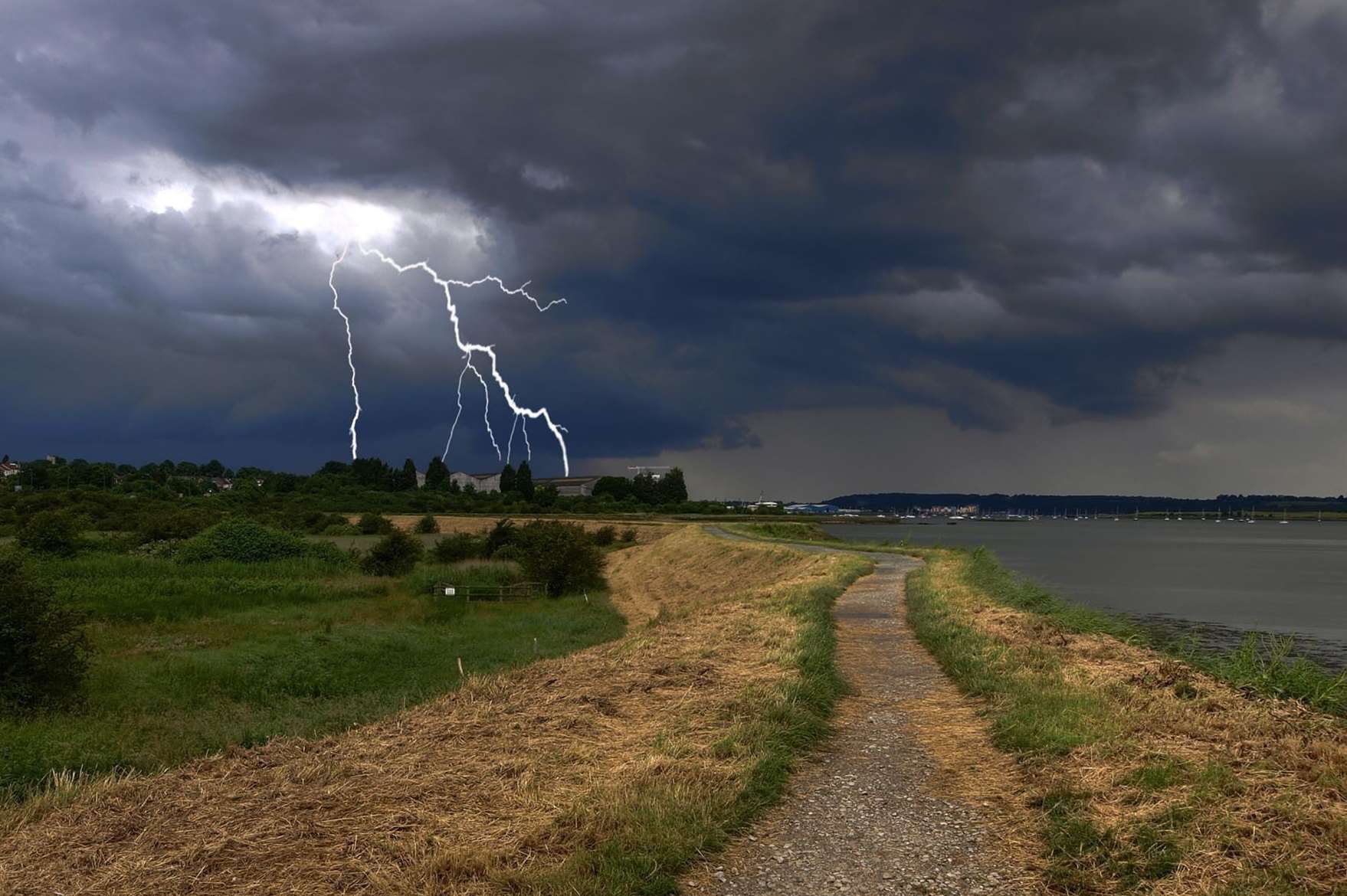 A storm over Medway taken at Copperhouse Lane, Rainham. Picture: David Neale