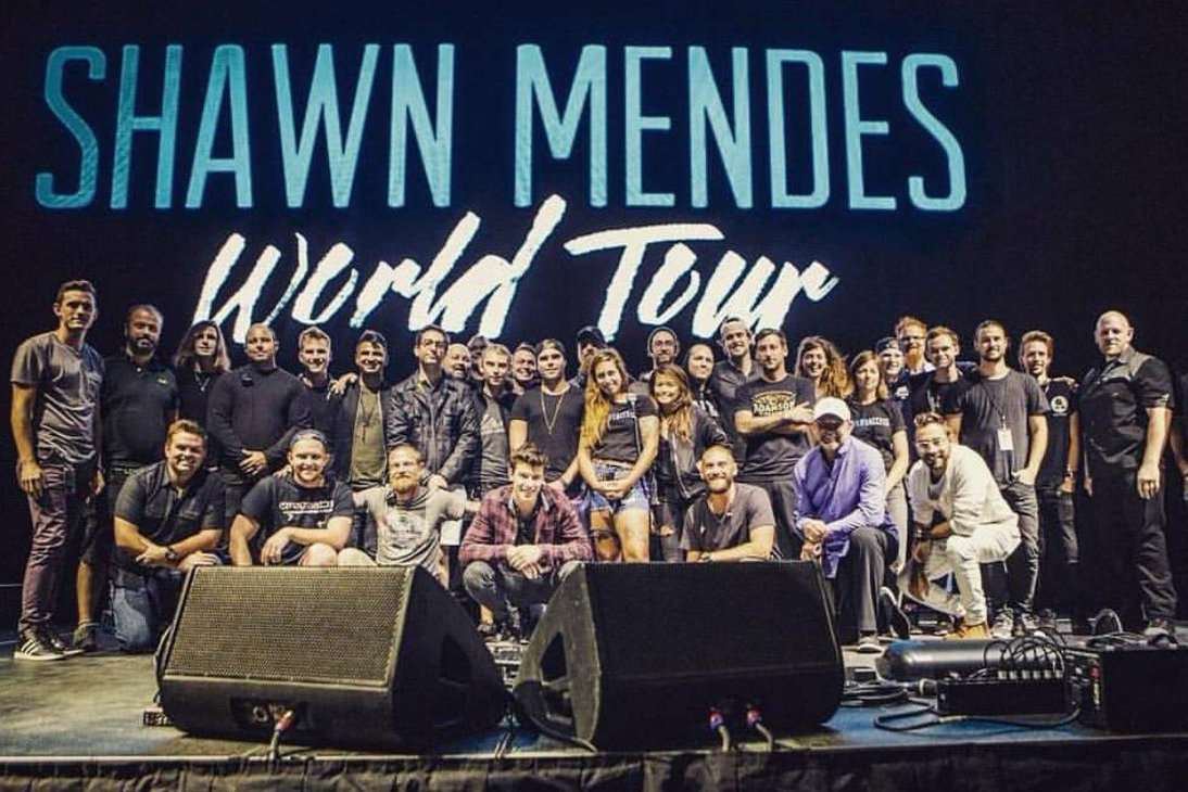 James TW was on the Shawn Mendes World Tour