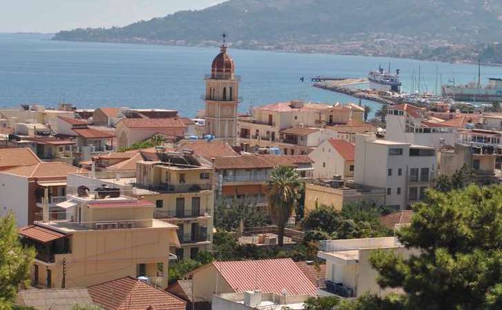 Zante Town, the port and capital of Zakynthos in Greece
