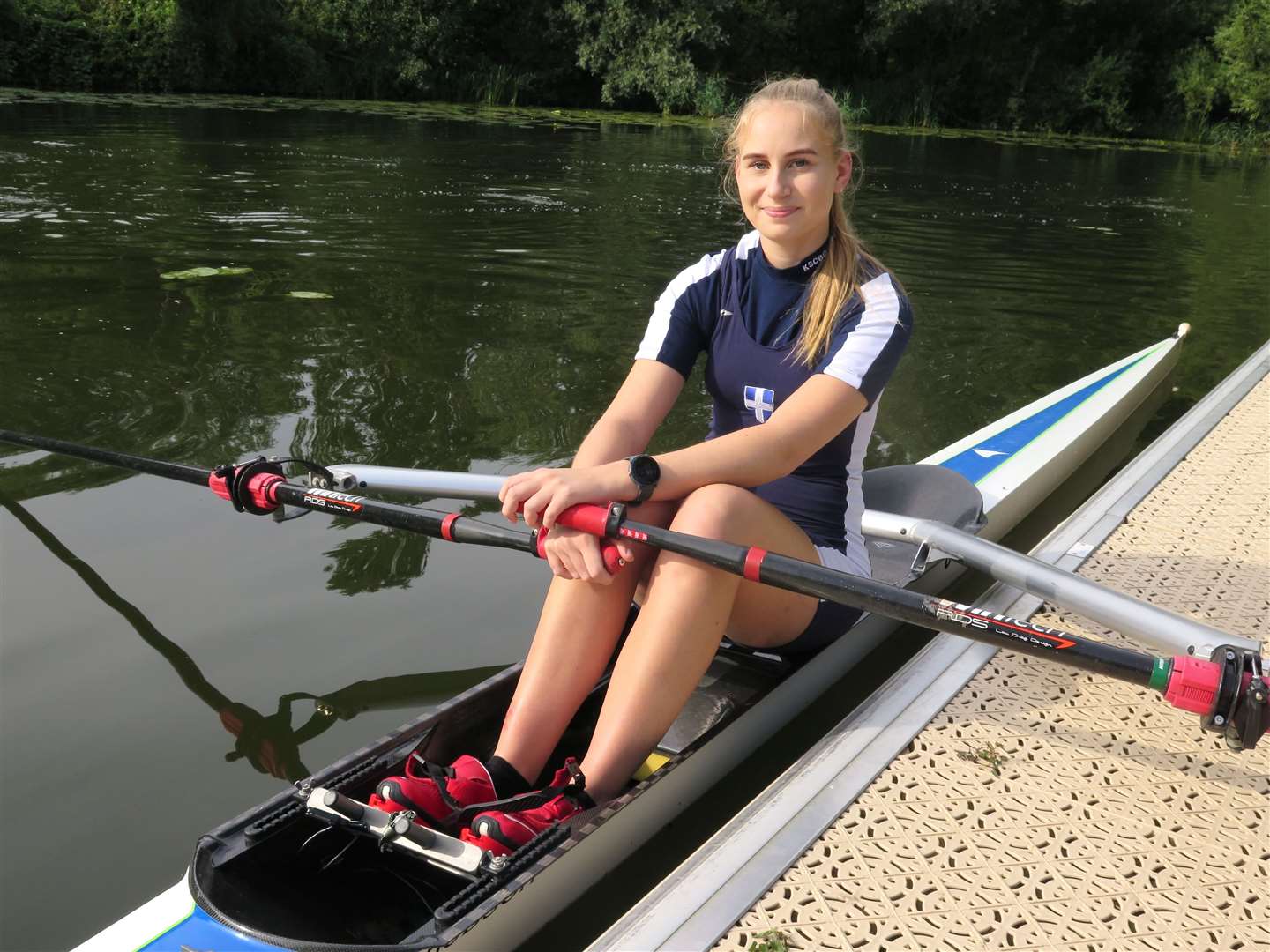 Tilly Abbott, 18, is rowing for Breast Cancer Care (15215133)