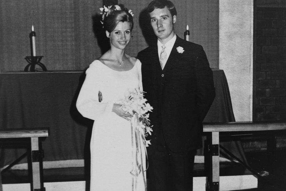 Couple Karen and Harry Pickering married in Tokyo in 1970