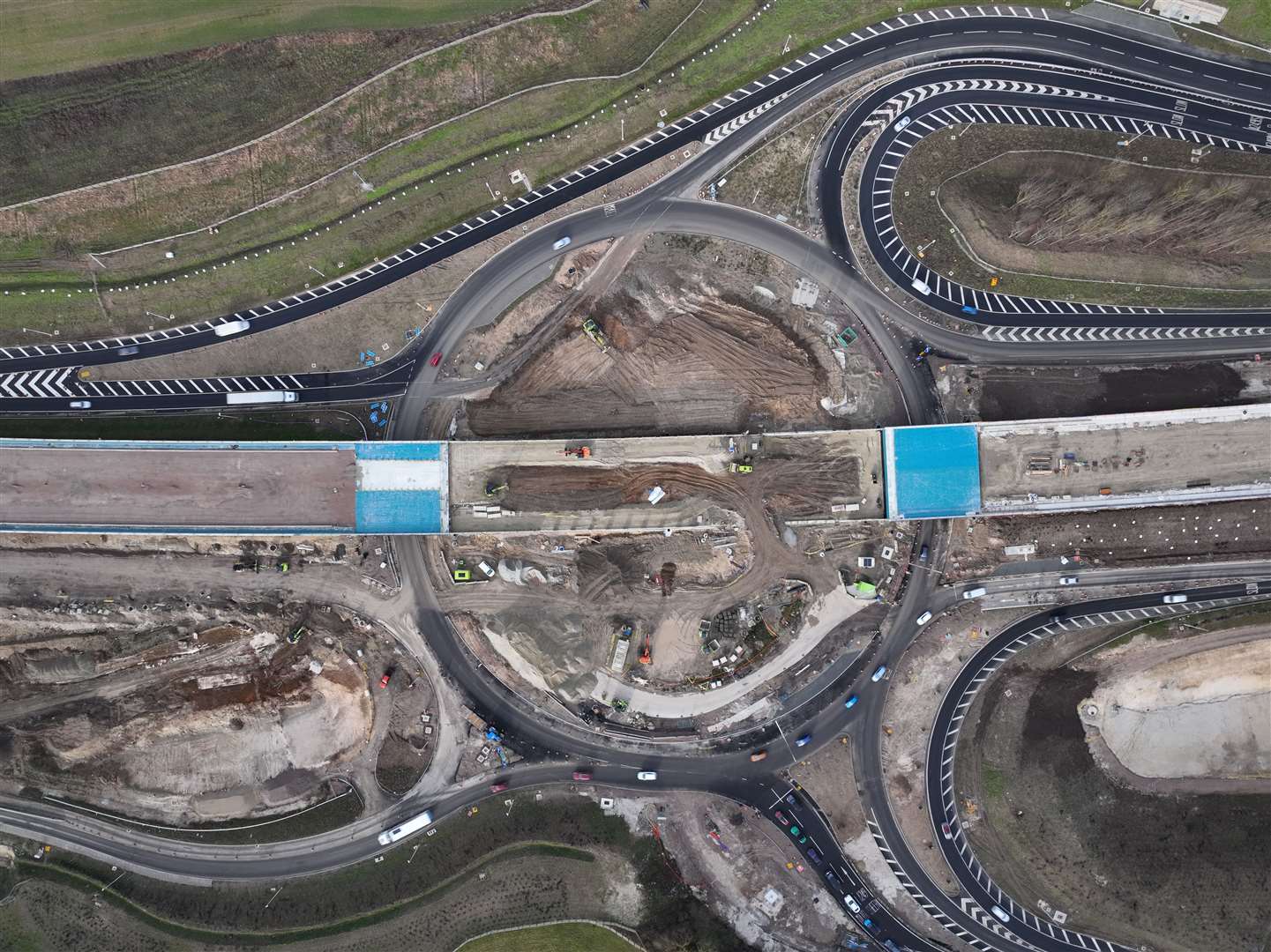 Progress on the new Stockbury flyover in January 2024. Picture: Phil Drew