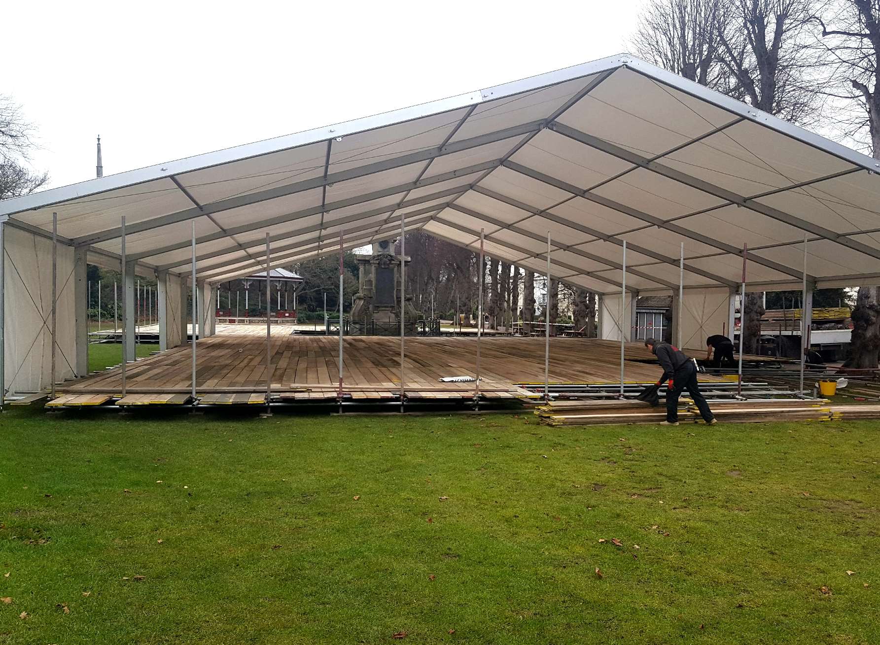 The opening of the ice rink in Canterbury's Dane John Gardens has been further delayed