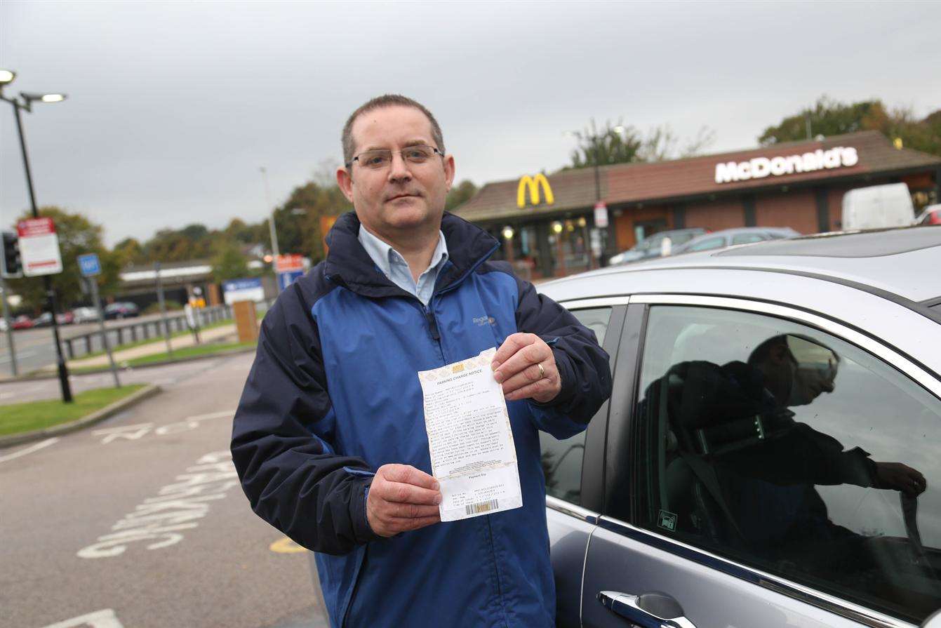 Neil Samworth is in a parking ticket row with McDonald's