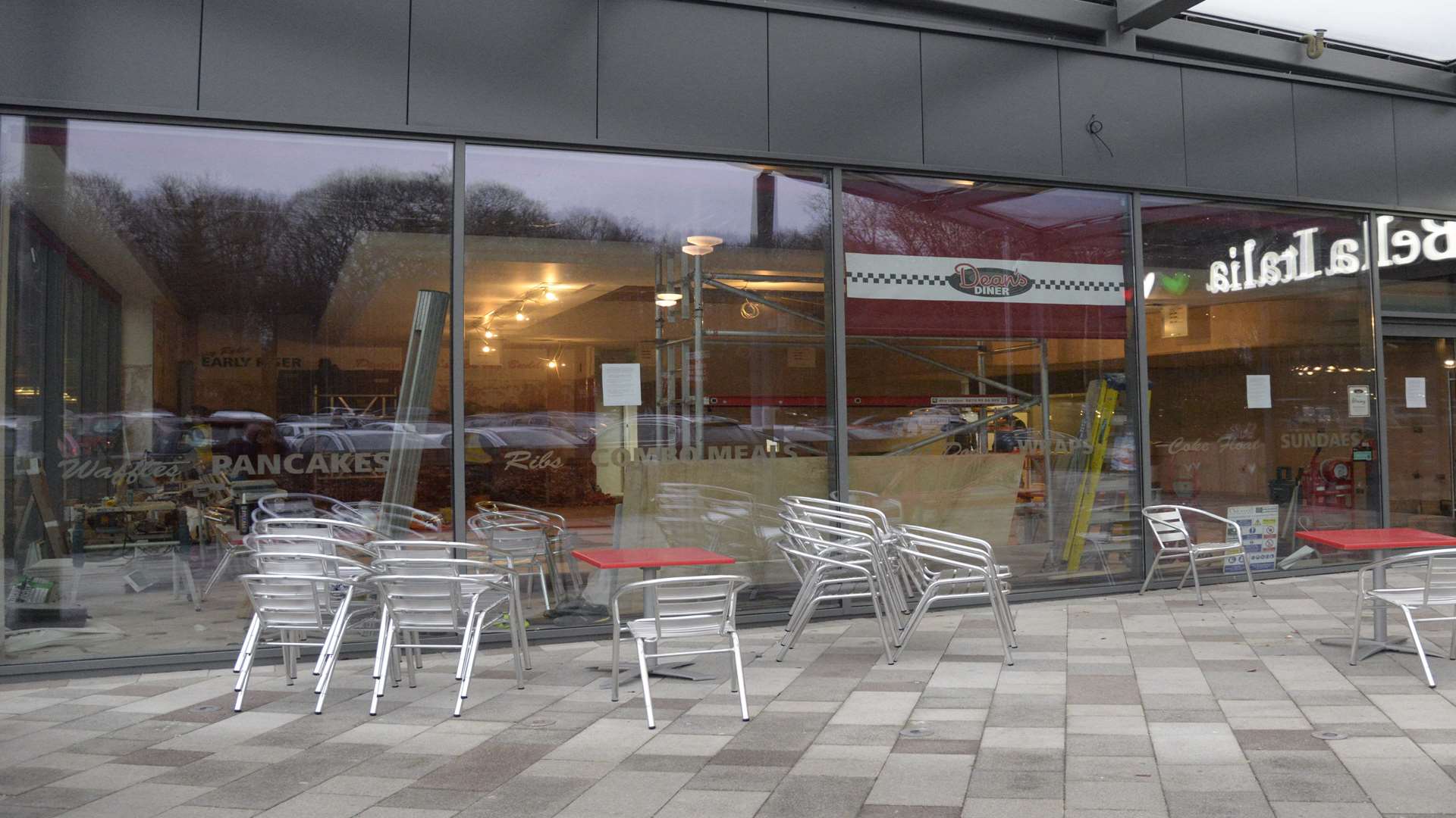The former Dean's Diner at Hempstead Valley Shopping Centre