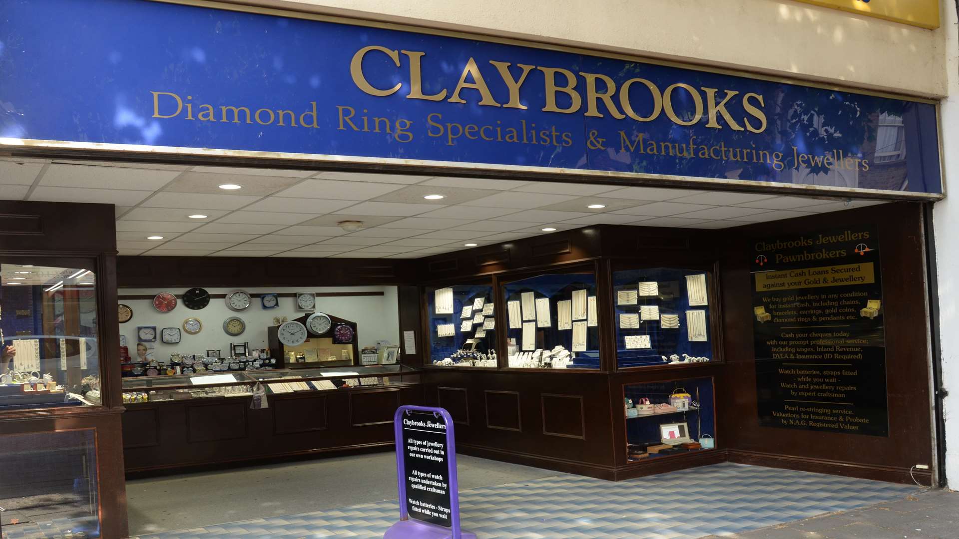 Claybrooks jewellers was raided