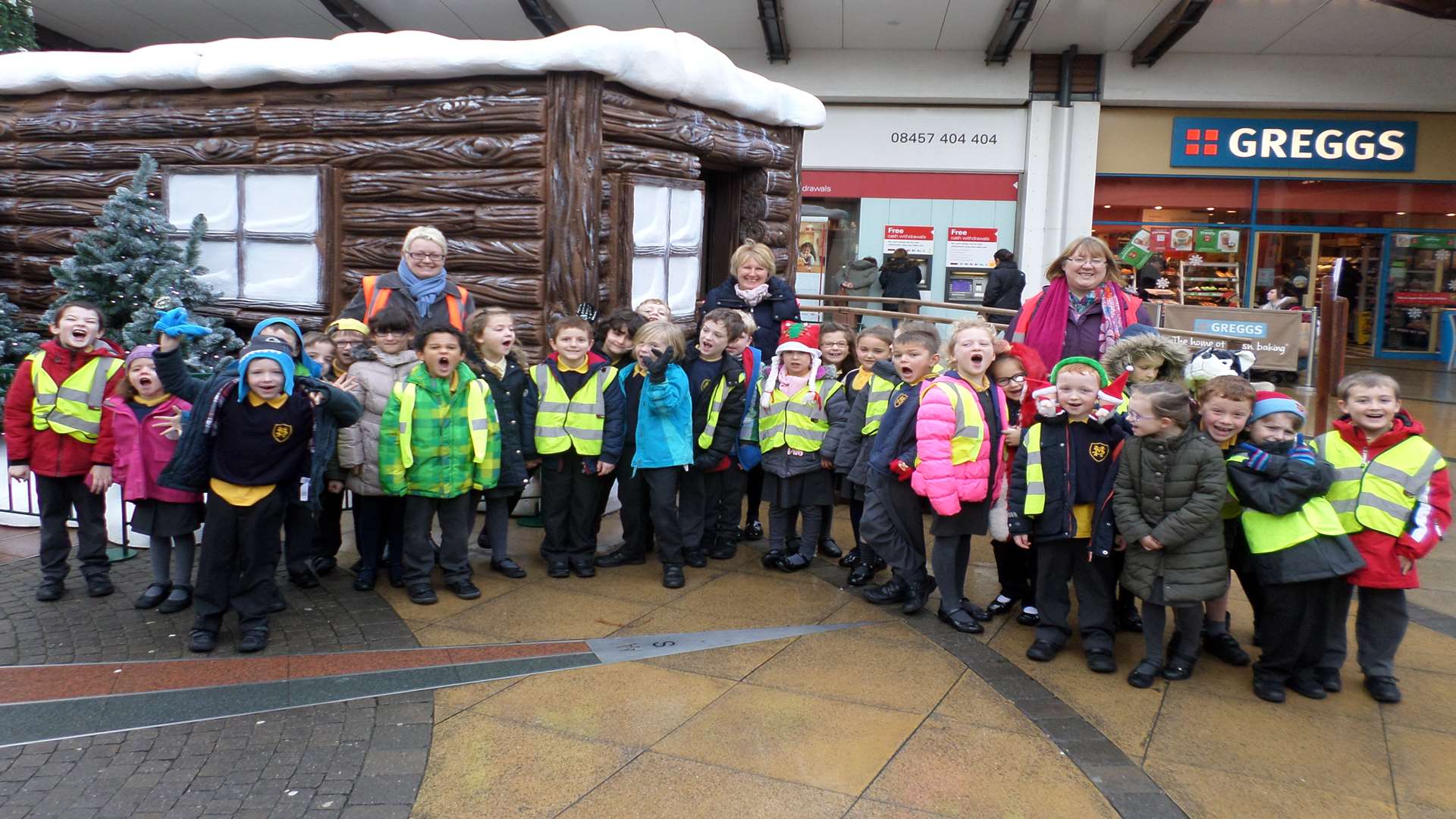 Joss Bay Class from St Mildred's Infant School in Broadstairs won the Walk to School Challenge prize of a visit to Santa at Westwood Cross.