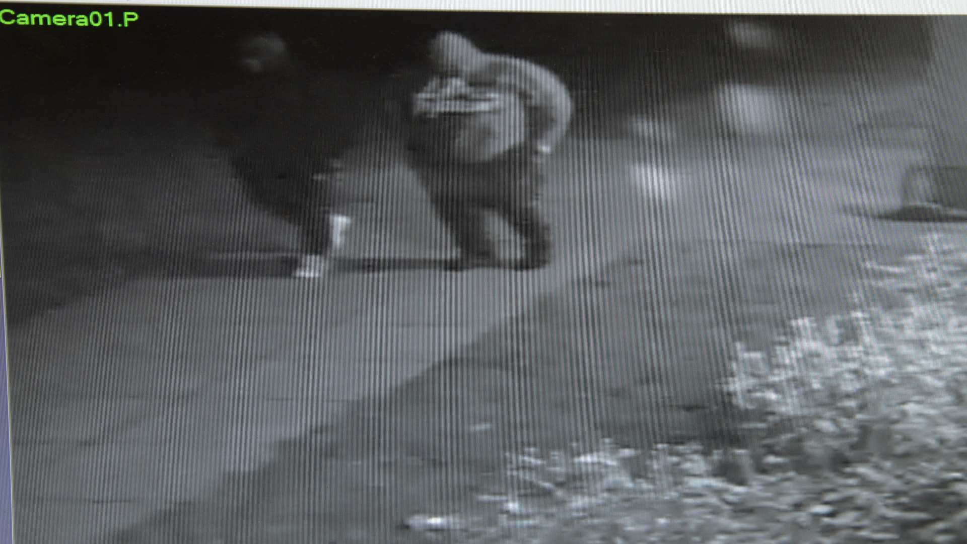 CCTV footage of the thieves