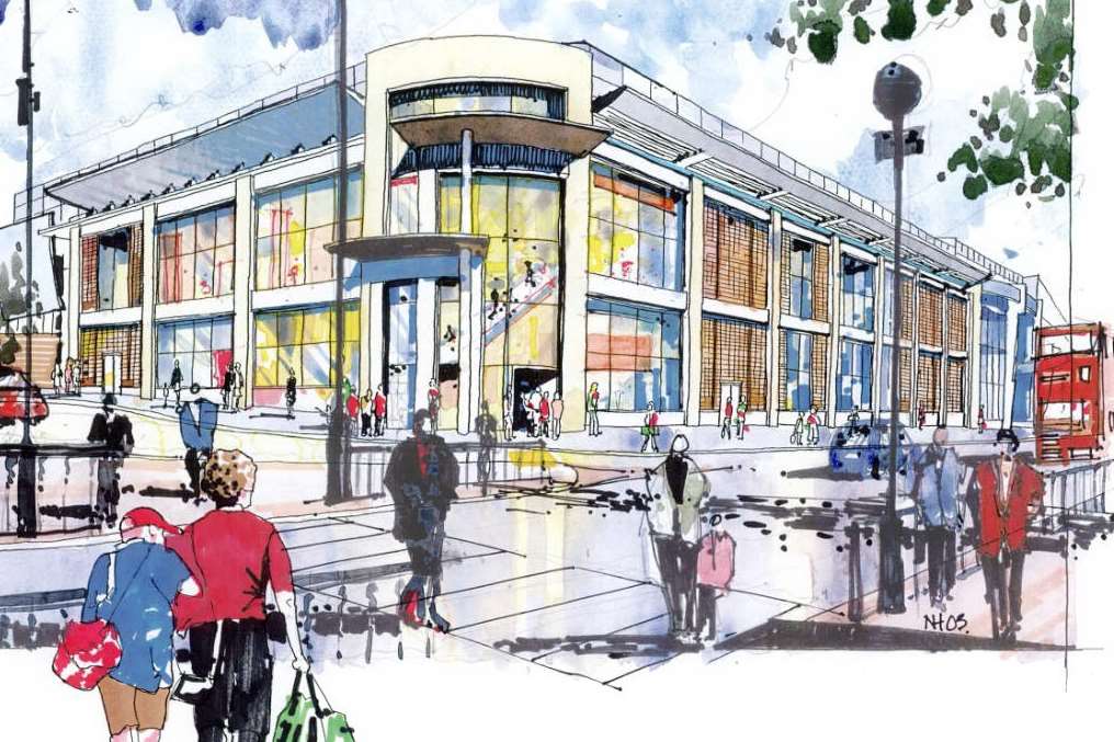 Artist's impression of County Square extension