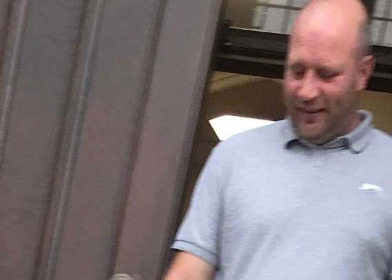 John Jones leaves Maidstone Magistrates Court after admitting handling stolen strawberries and selling them at boot fairs (17807132)