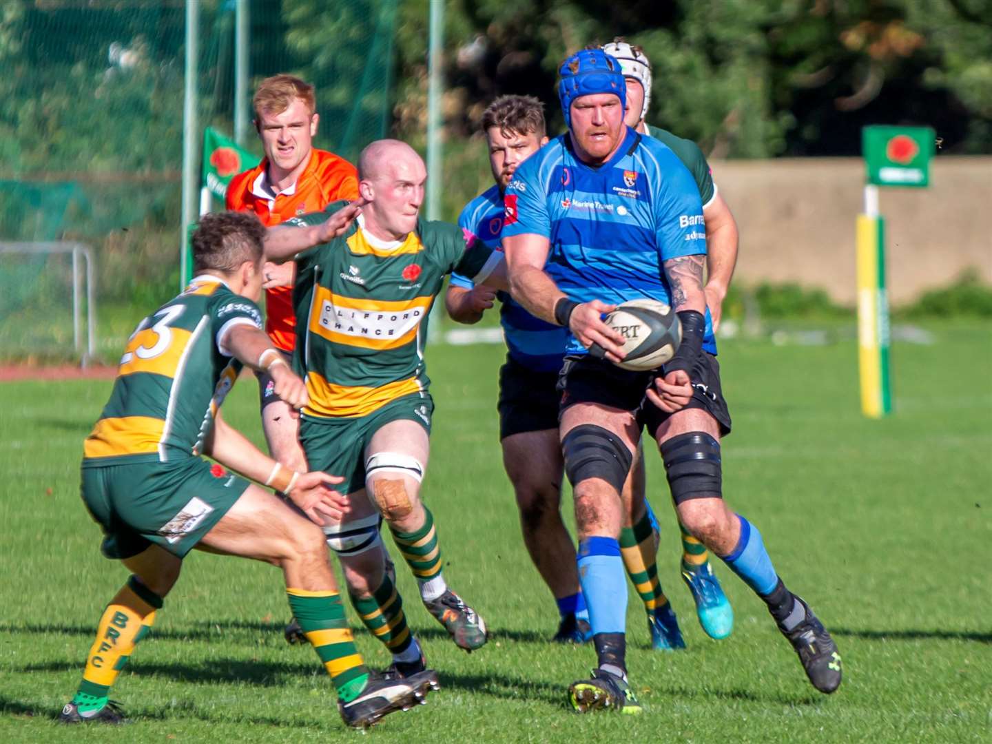 Dave Irvine – the Canterbury player tore his bicep in last month’s derby win at Tonbridge Juddians. Picture: Phillipa Hilton