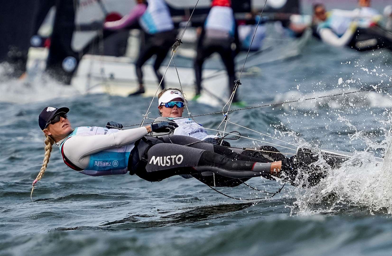 Freya Black and Saskia Tidey in action at the Allianz Sailing World Championships. Picture: Sailing Energy / World Sailing