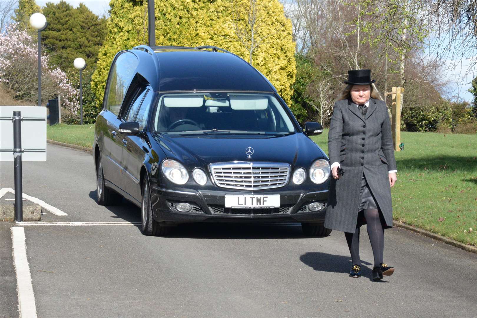 The funeral of Sybille Higginson at the Kent and Sussex Crematorium