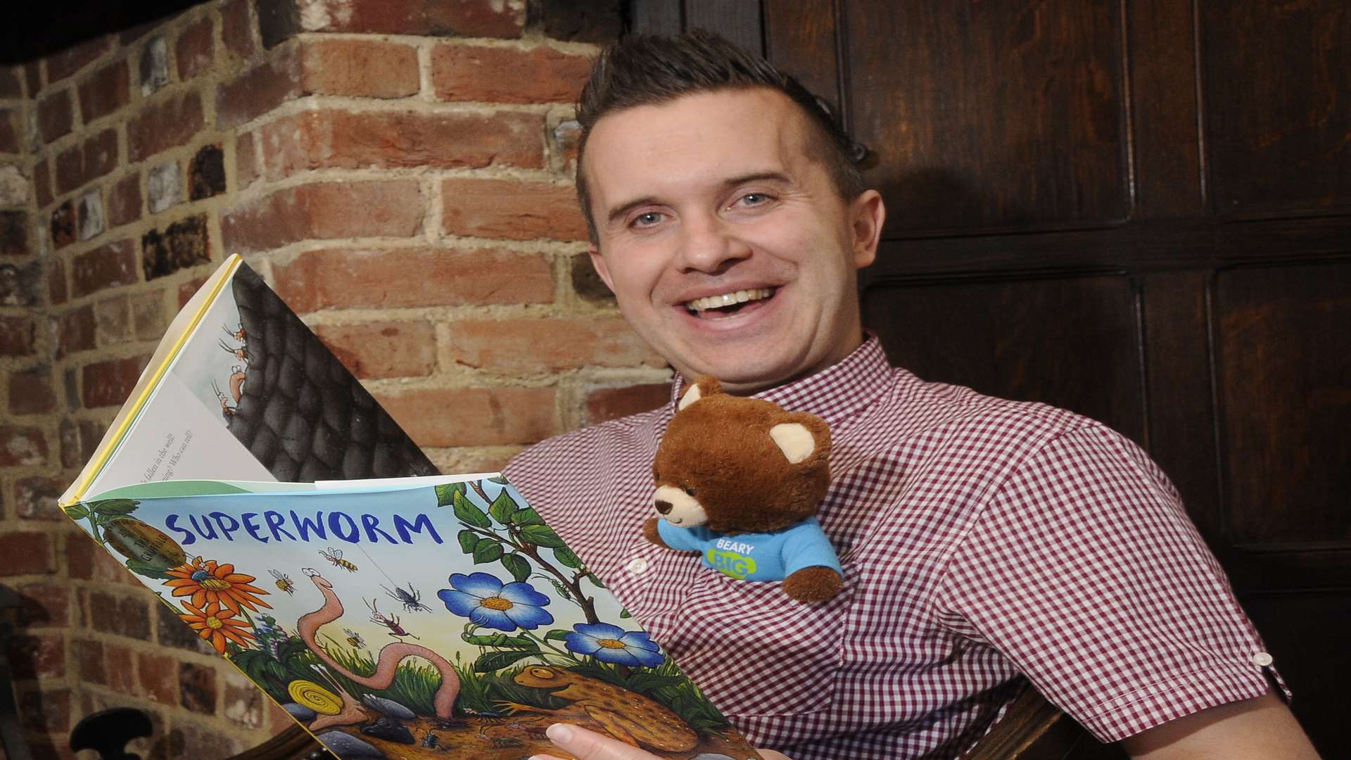 Phil Gallagher of CBeebies' Mister Maker fame is an honorary patron of the KM Charity Team and big supporter of their child literacy work.